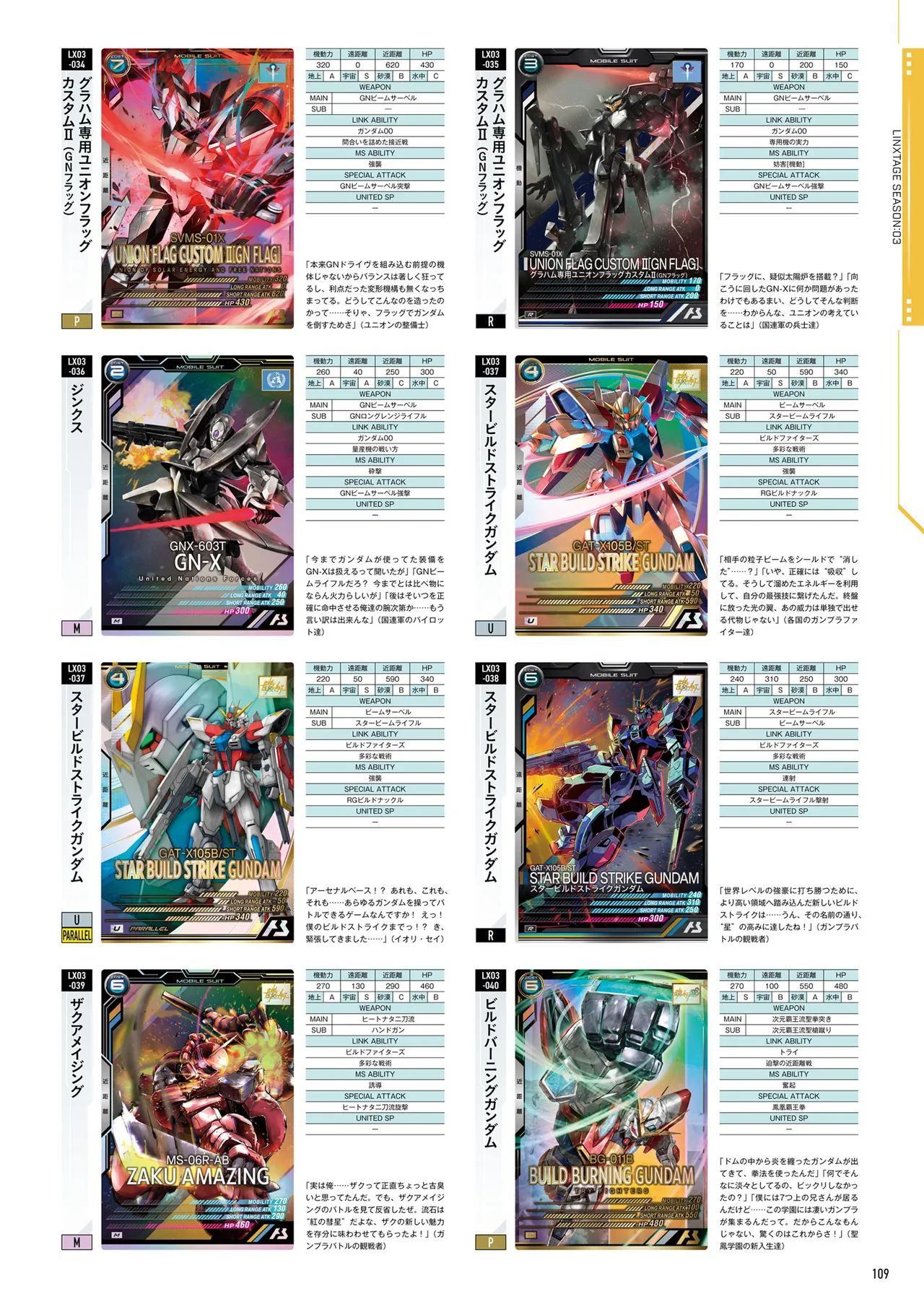 Mobile Suit Gundam Arsenal Base - Official Card Book Vol. 1 - Image 110