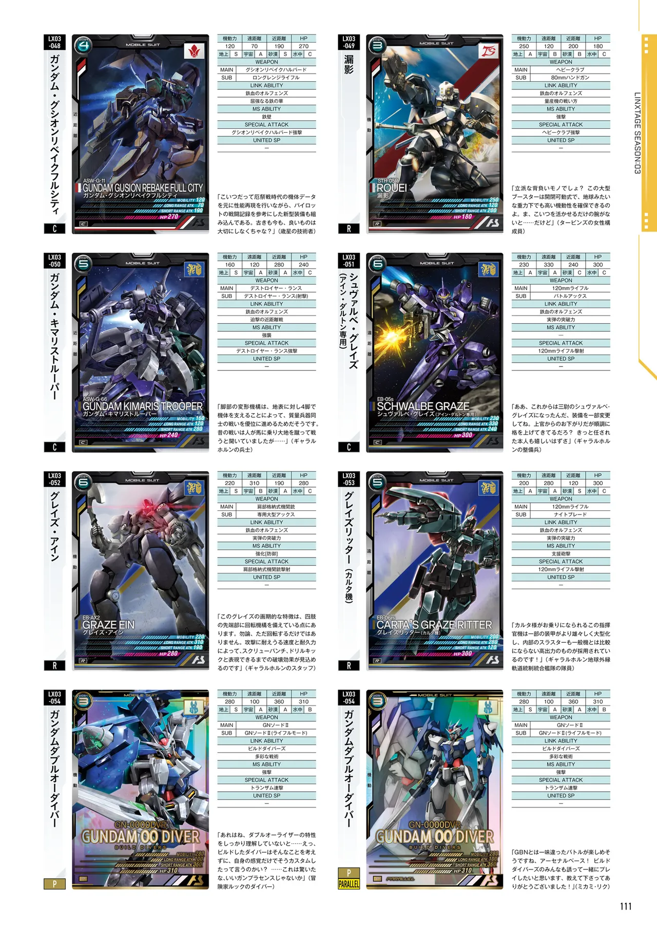 Mobile Suit Gundam Arsenal Base - Official Card Book Vol. 1 - Image 112