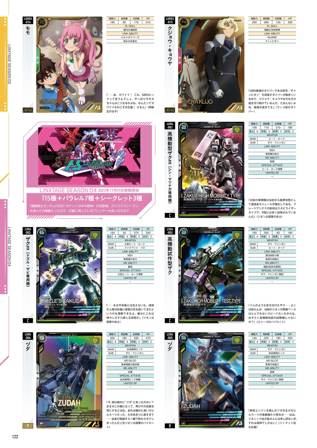 Mobile Suit Gundam Arsenal Base - Official Card Book Vol. 1 - Image 123