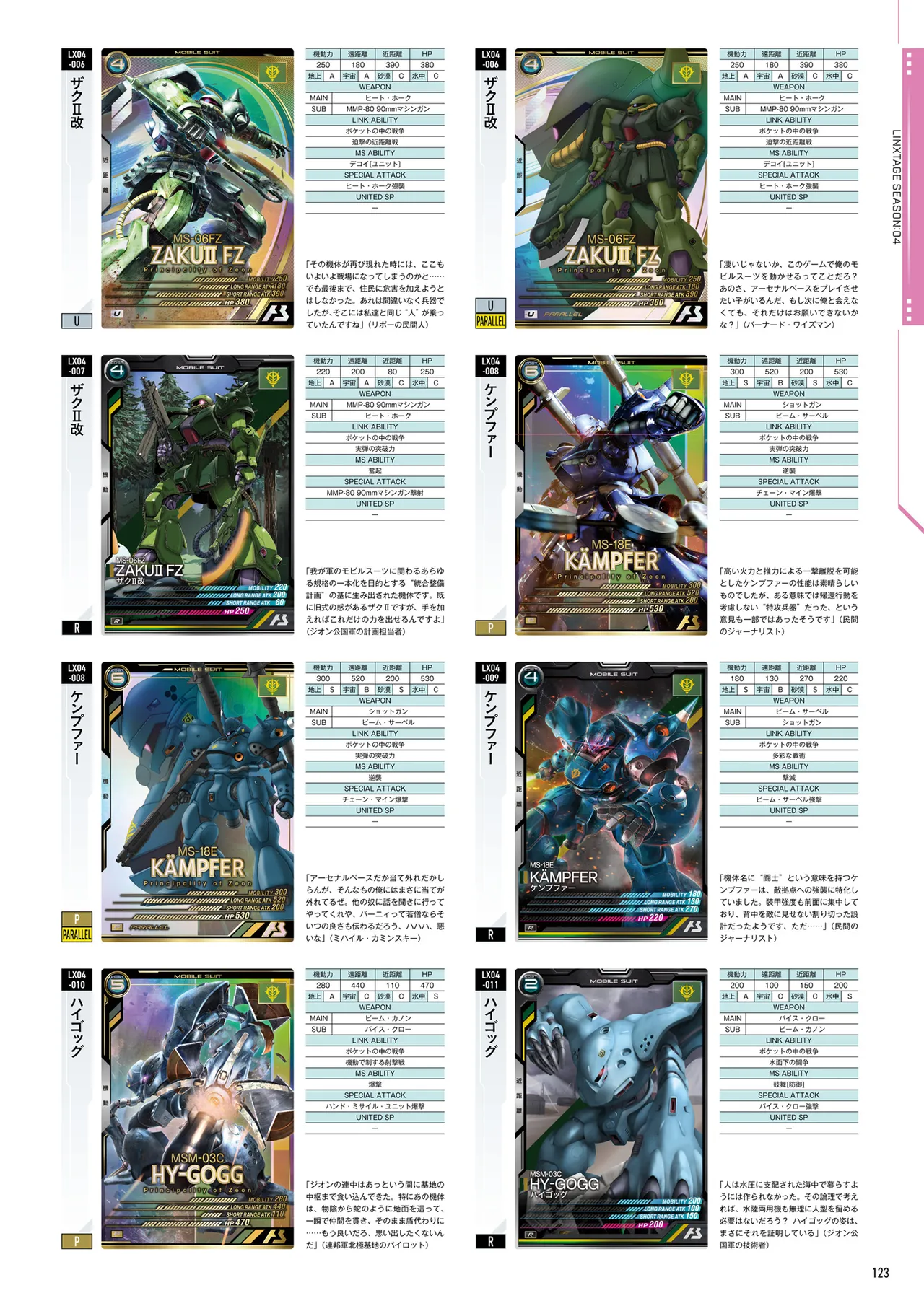 Mobile Suit Gundam Arsenal Base - Official Card Book Vol. 1 - Image 124