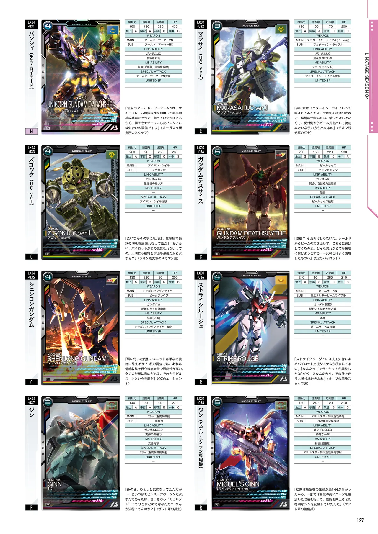 Mobile Suit Gundam Arsenal Base - Official Card Book Vol. 1 - Image 128
