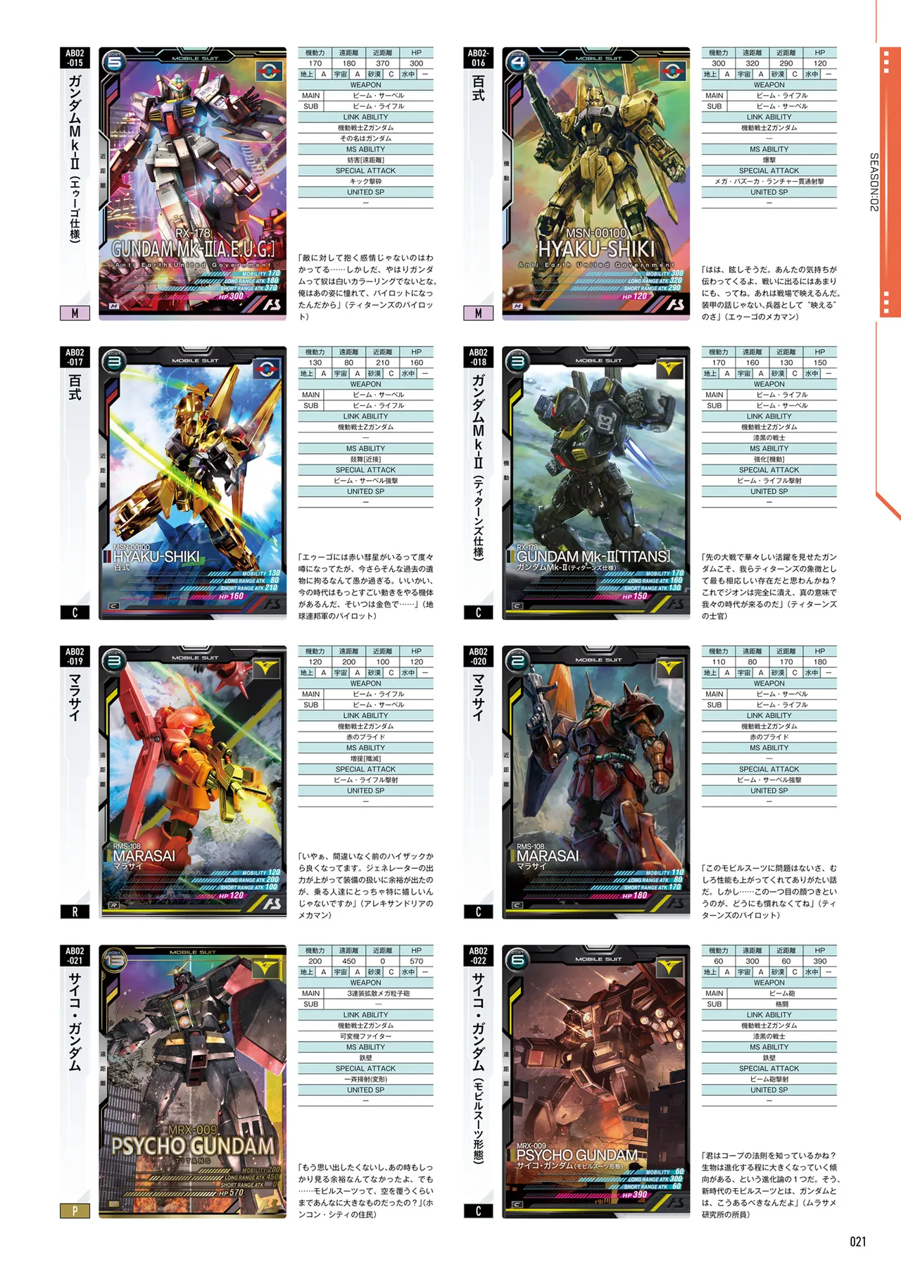 Mobile Suit Gundam Arsenal Base - Official Card Book Vol. 1 - Image 22