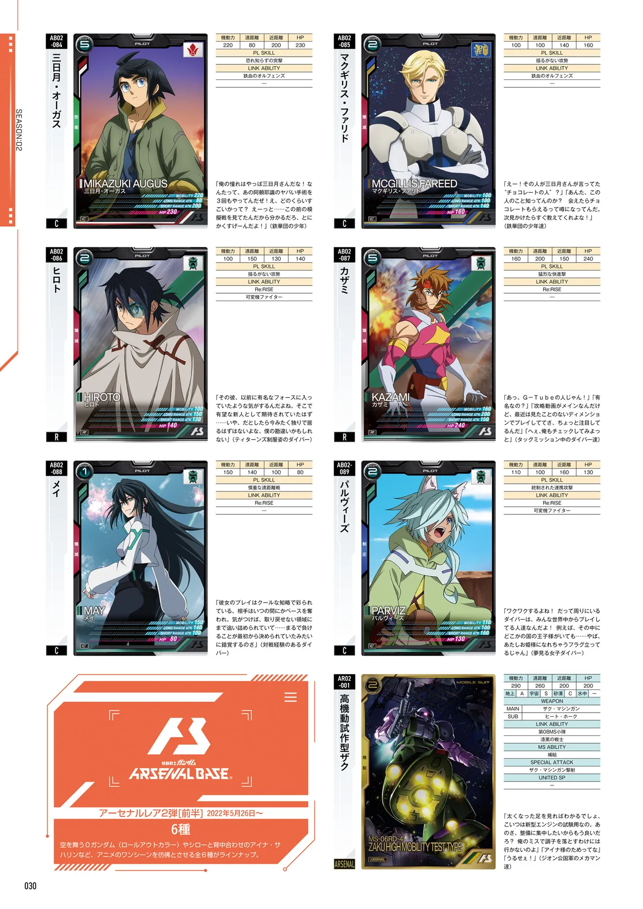 Mobile Suit Gundam Arsenal Base - Official Card Book Vol. 1 - Image 31