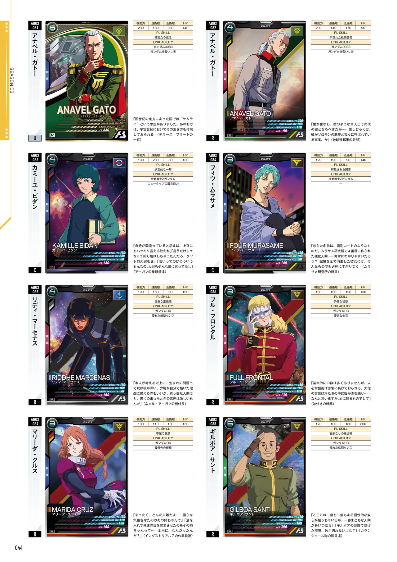 Mobile Suit Gundam Arsenal Base - Official Card Book Vol. 1 - Image 45