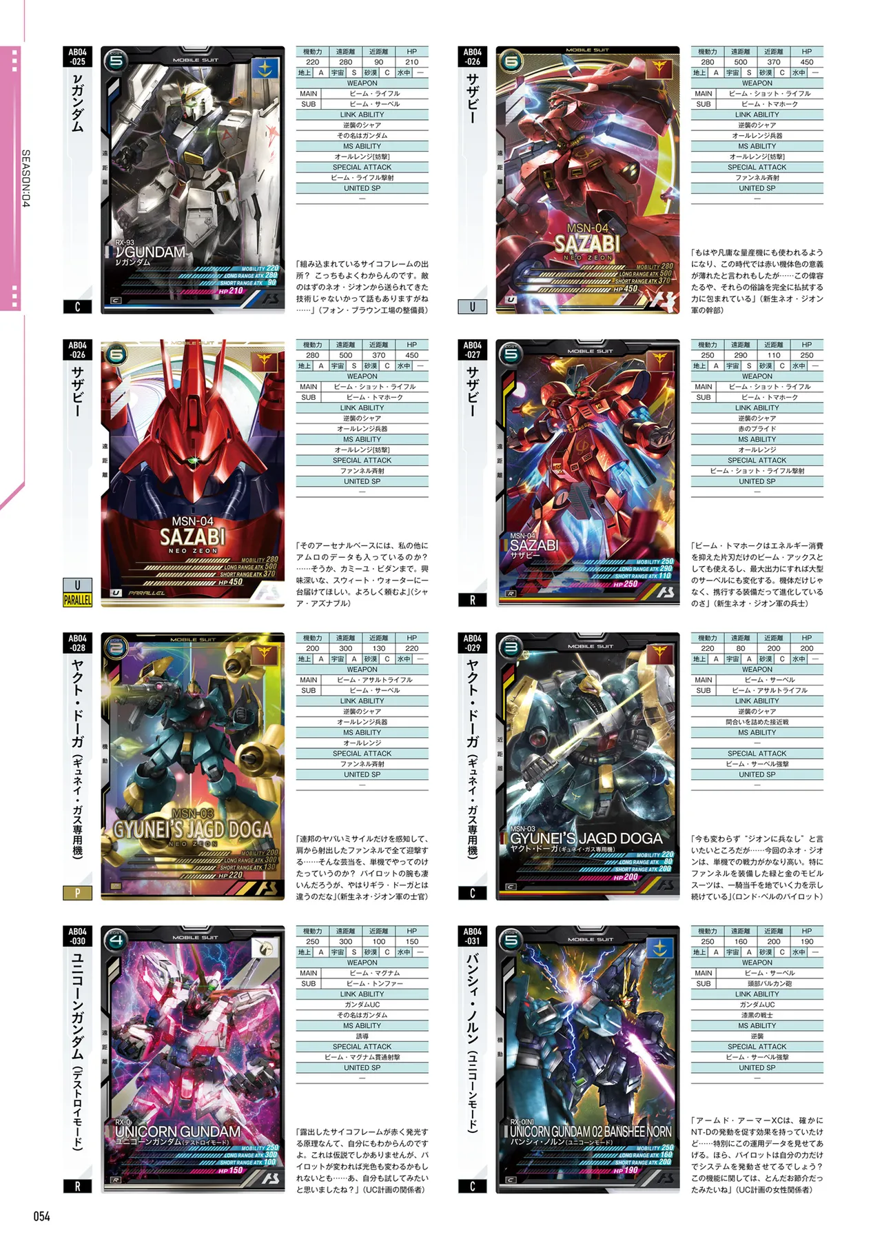 Mobile Suit Gundam Arsenal Base - Official Card Book Vol. 1 - Image 55