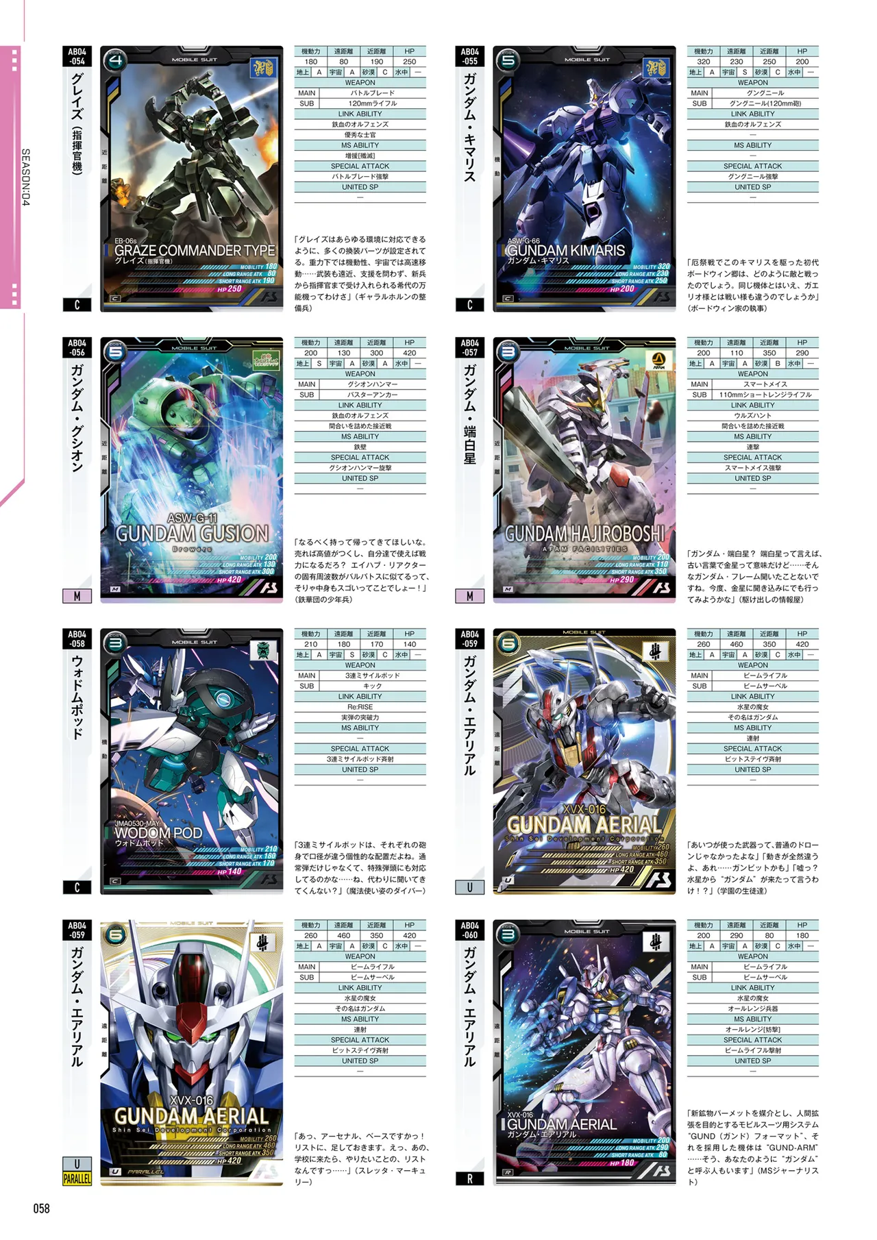Mobile Suit Gundam Arsenal Base - Official Card Book Vol. 1 - Image 59