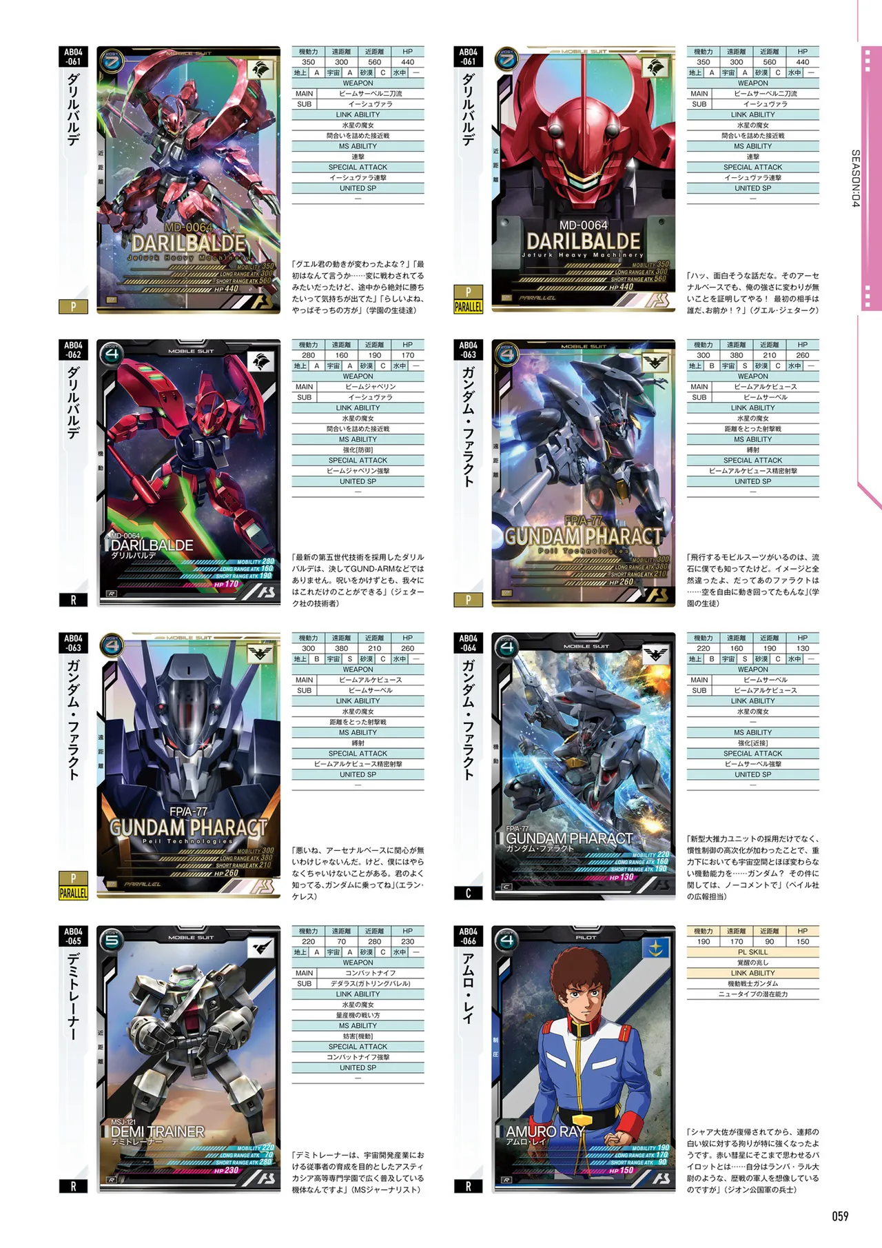 Mobile Suit Gundam Arsenal Base - Official Card Book Vol. 1 - Image 60