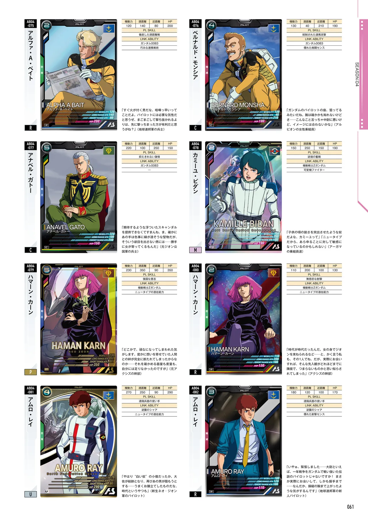 Mobile Suit Gundam Arsenal Base - Official Card Book Vol. 1 - Image 62