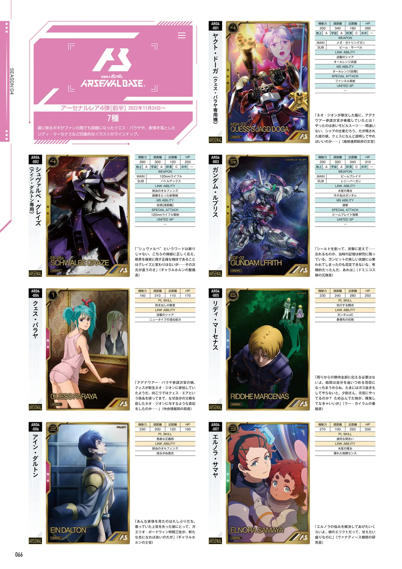 Mobile Suit Gundam Arsenal Base - Official Card Book Vol. 1 - Image 67