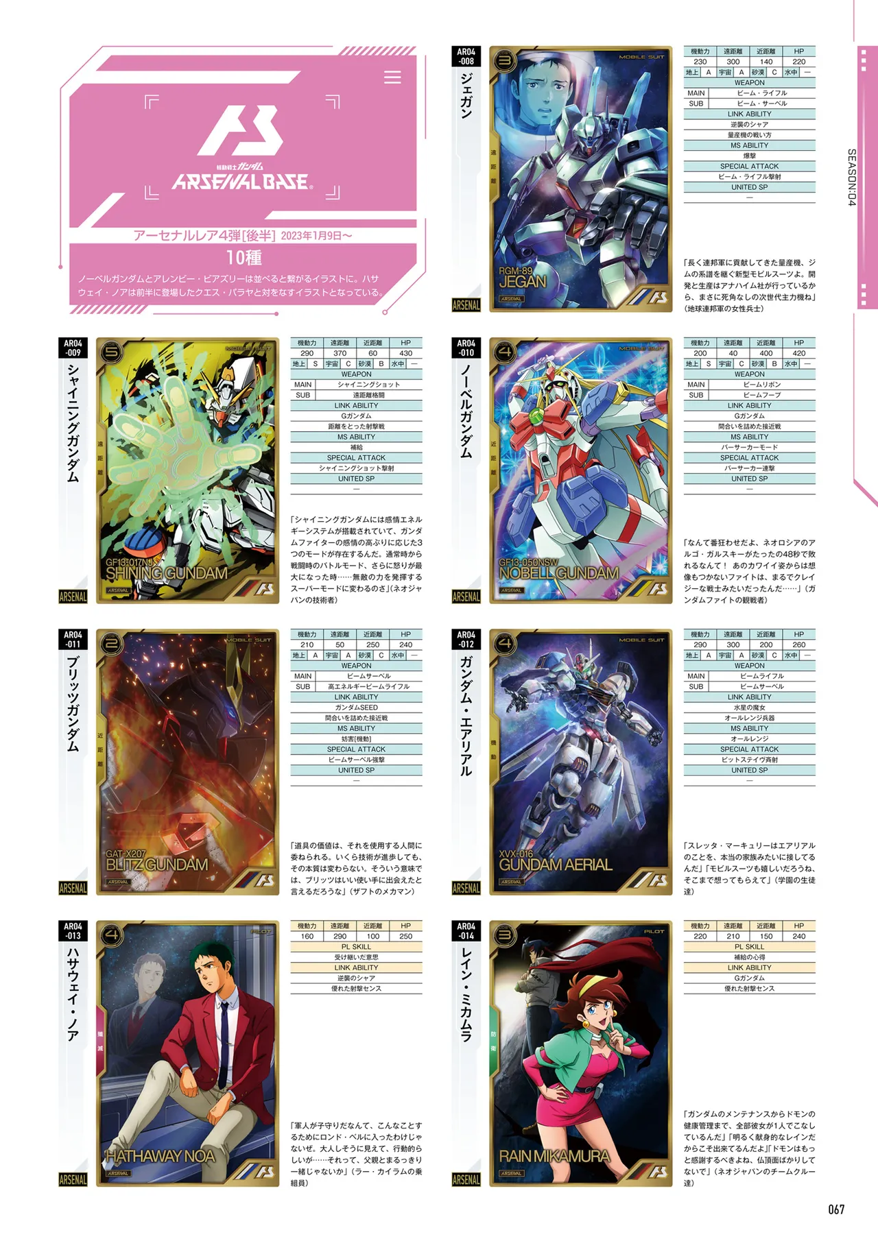 Mobile Suit Gundam Arsenal Base - Official Card Book Vol. 1 - Image 68