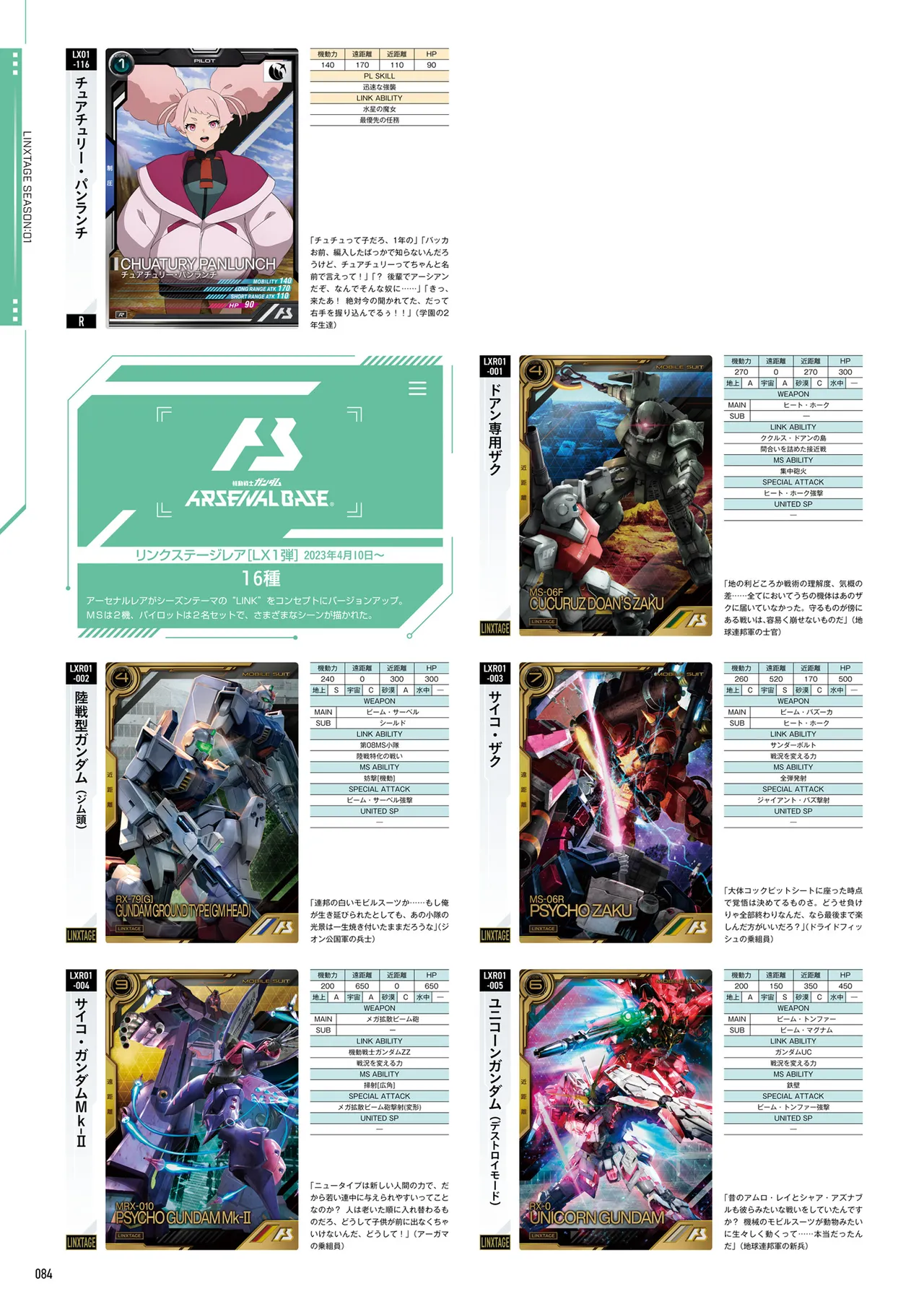 Mobile Suit Gundam Arsenal Base - Official Card Book Vol. 1 - Image 85