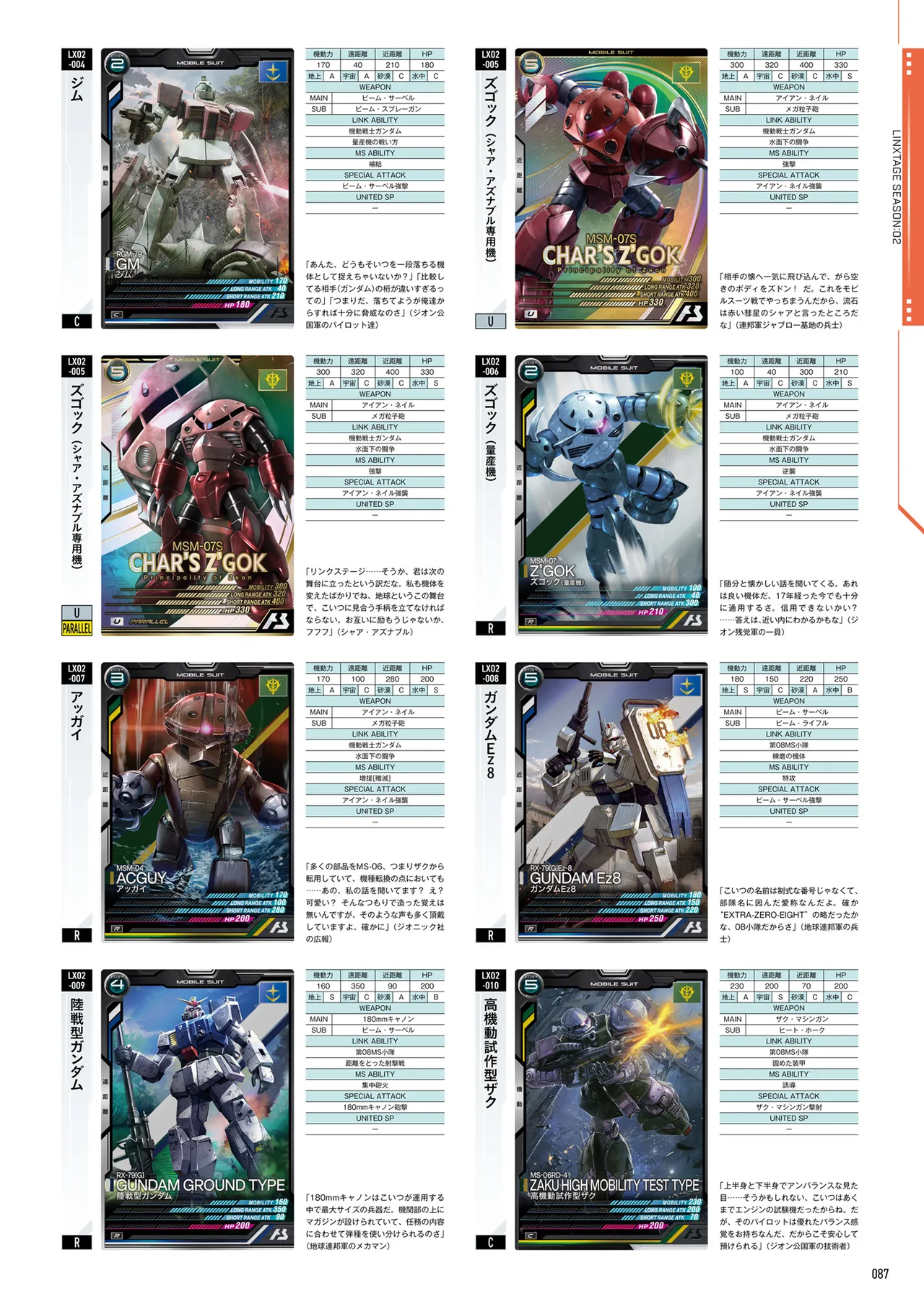 Mobile Suit Gundam Arsenal Base - Official Card Book Vol. 1 - Image 88