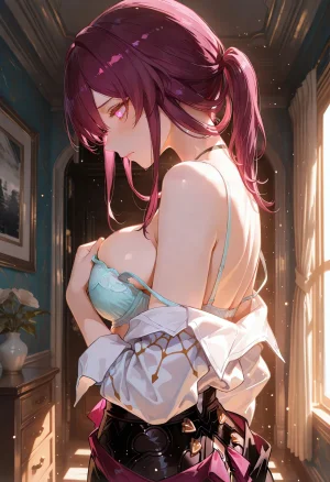 MoekoAI Kafka Bubble tea challenge and poses - Page 3