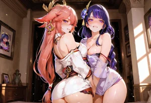 MoekoAI Raiden shogun Yae miko - Page 2