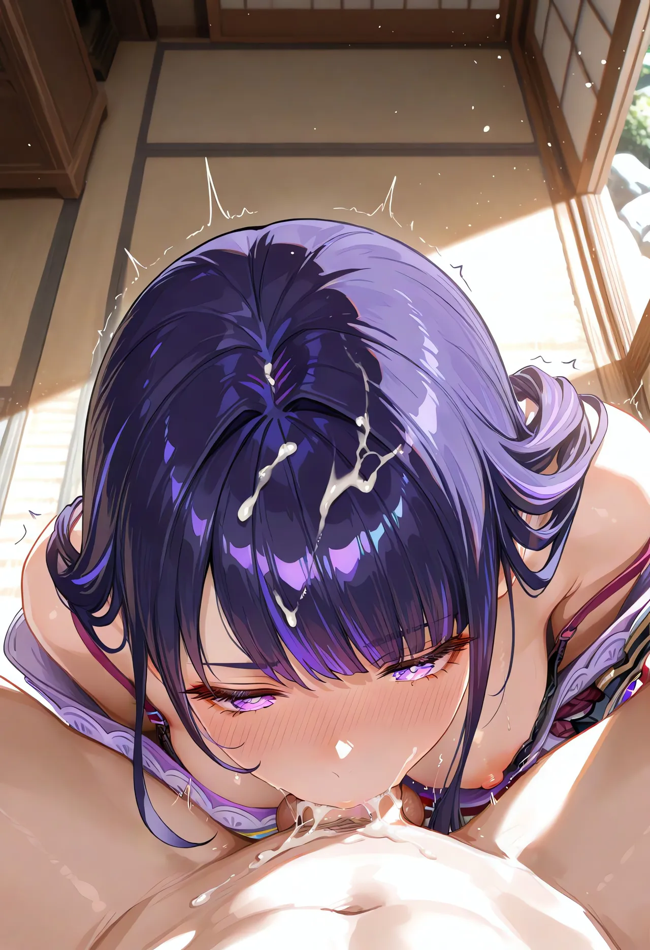 MoekoAI 雷電将軍 Raidenshogun Blowjob - Image 102