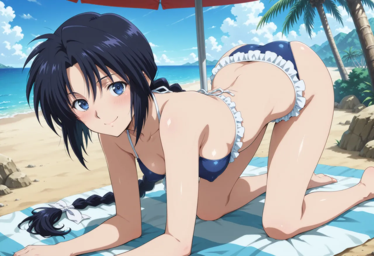 Moke Ptreon Gold Plan Makimachi Misao Beach Sex Rurouni Kenshin 巻町 操 ビーチセックス るろうに剣心 297Pics Patreon - Image 17