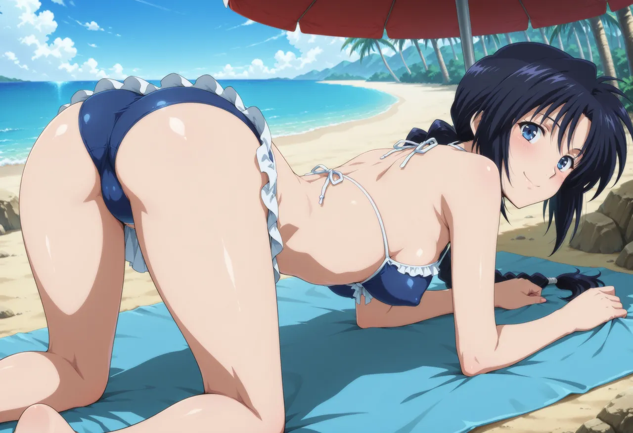 Moke Ptreon Gold Plan Makimachi Misao Beach Sex Rurouni Kenshin 巻町 操 ビーチセックス るろうに剣心 297Pics Patreon - Image 26