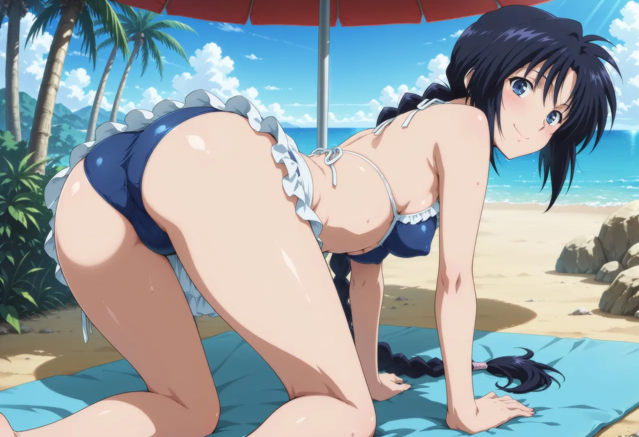Moke Ptreon Gold Plan Makimachi Misao Beach Sex Rurouni Kenshin 巻町 操 ビーチセックス るろうに剣心 297Pics Patreon - Image 27