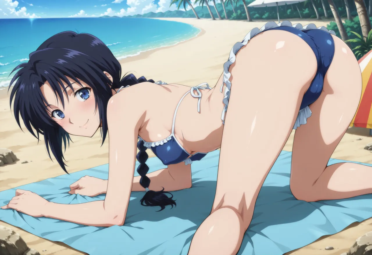 Moke Ptreon Gold Plan Makimachi Misao Beach Sex Rurouni Kenshin 巻町 操 ビーチセックス るろうに剣心 297Pics Patreon - Image 28