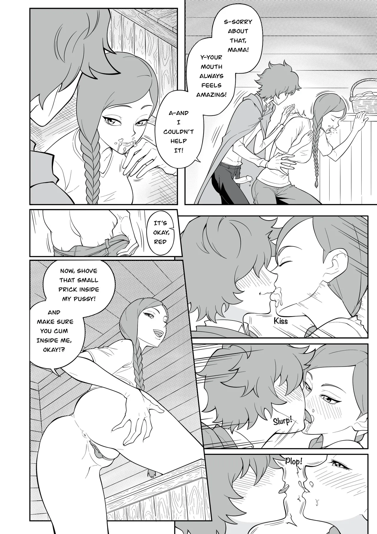 MonsterShake Sayuri Milkshake, ER0POPO Lewd Red Riding Hood Chapter 1 English - Image 7