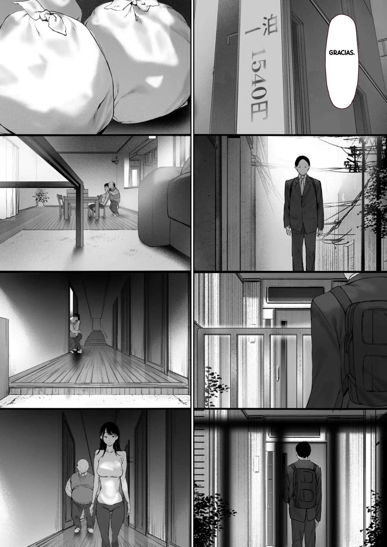 Morita Shiki Gifu To Doukyou Suru Ni Natta Shiawase Na Shinkon Seikatsu O Okuro Hazu Datta No Ni 3Se Suponía que Yo Vivía la Feliz Vida de Recién Casada, Pero Terminé... Siendo Violada por mi Suegro. 3 Spanish Digital - Image 154