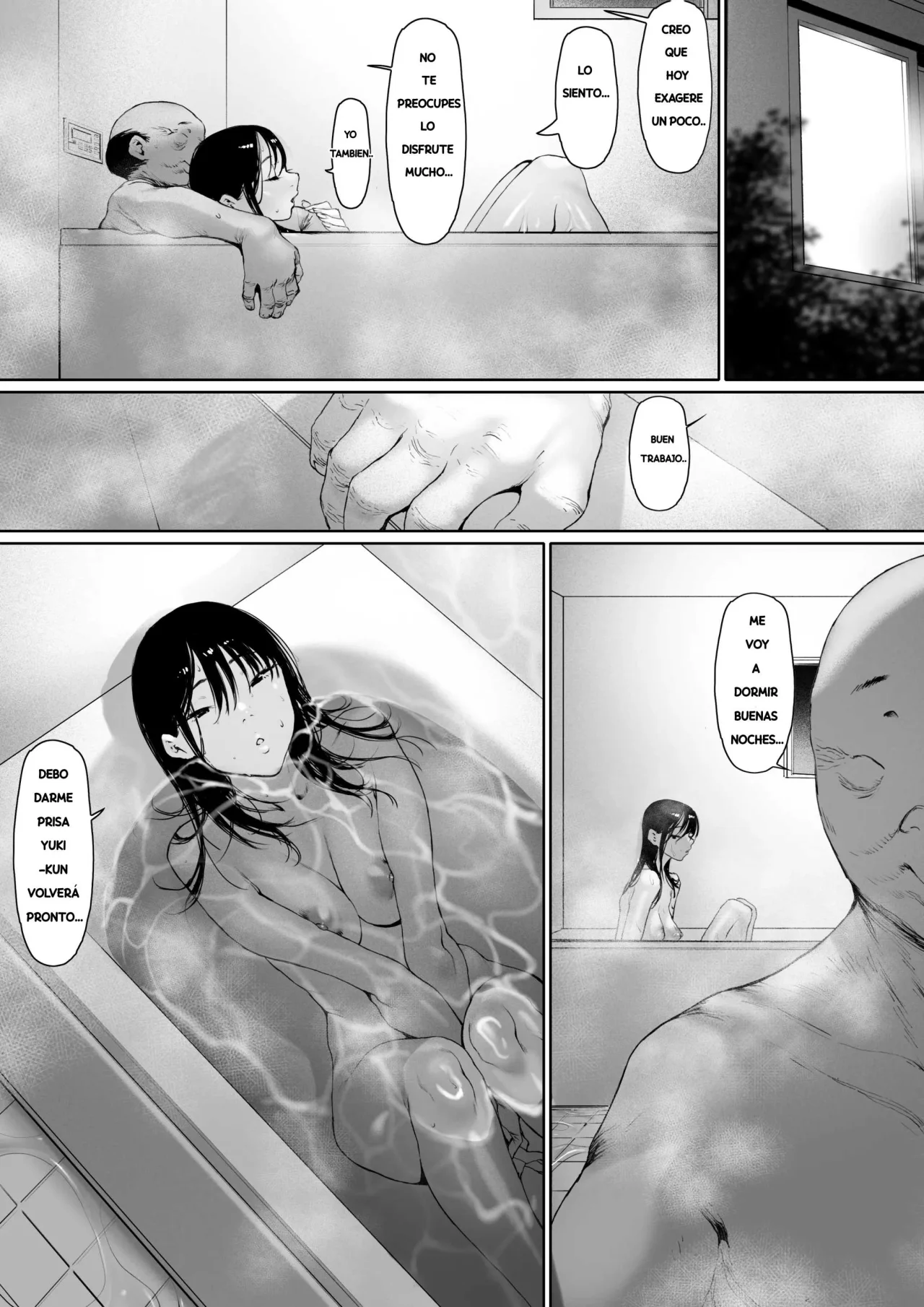 Morita Shiki Gifu To Doukyou Suru Ni Natta Shiawase Na Shinkon Seikatsu O Okuro Hazu Datta No Ni 3Se Suponía que Yo Vivía la Feliz Vida de Recién Casada, Pero Terminé... Siendo Violada por mi Suegro. 3 Spanish Digital - Image 42