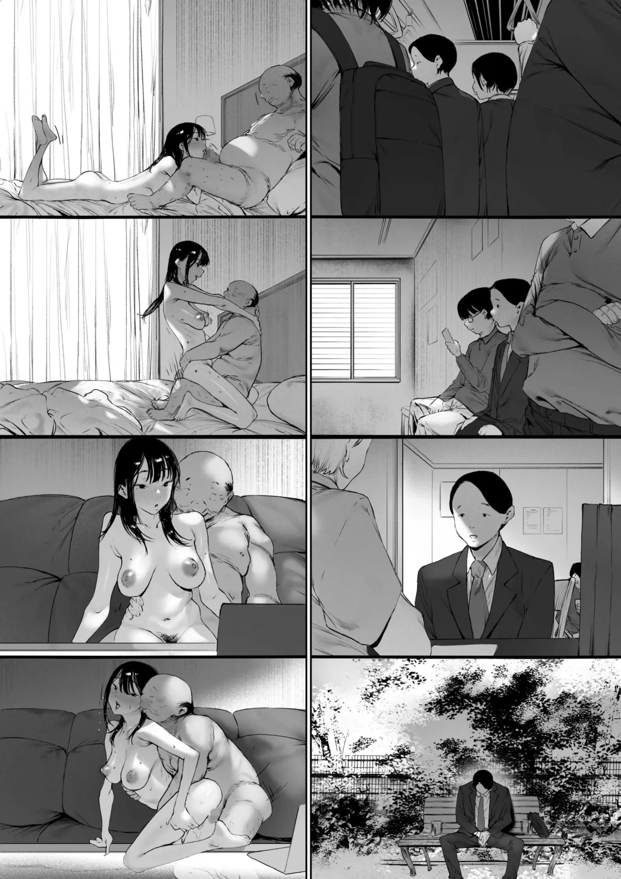 Morita Shiki Gifu To Doukyou Suru Ni Natta Shiawase Na Shinkon Seikatsu O Okuro Hazu Datta No Ni 3Se Suponía que Yo Vivía la Feliz Vida de Recién Casada, Pero Terminé... Siendo Violada por mi Suegro. 3 Spanish Digital - Image 58
