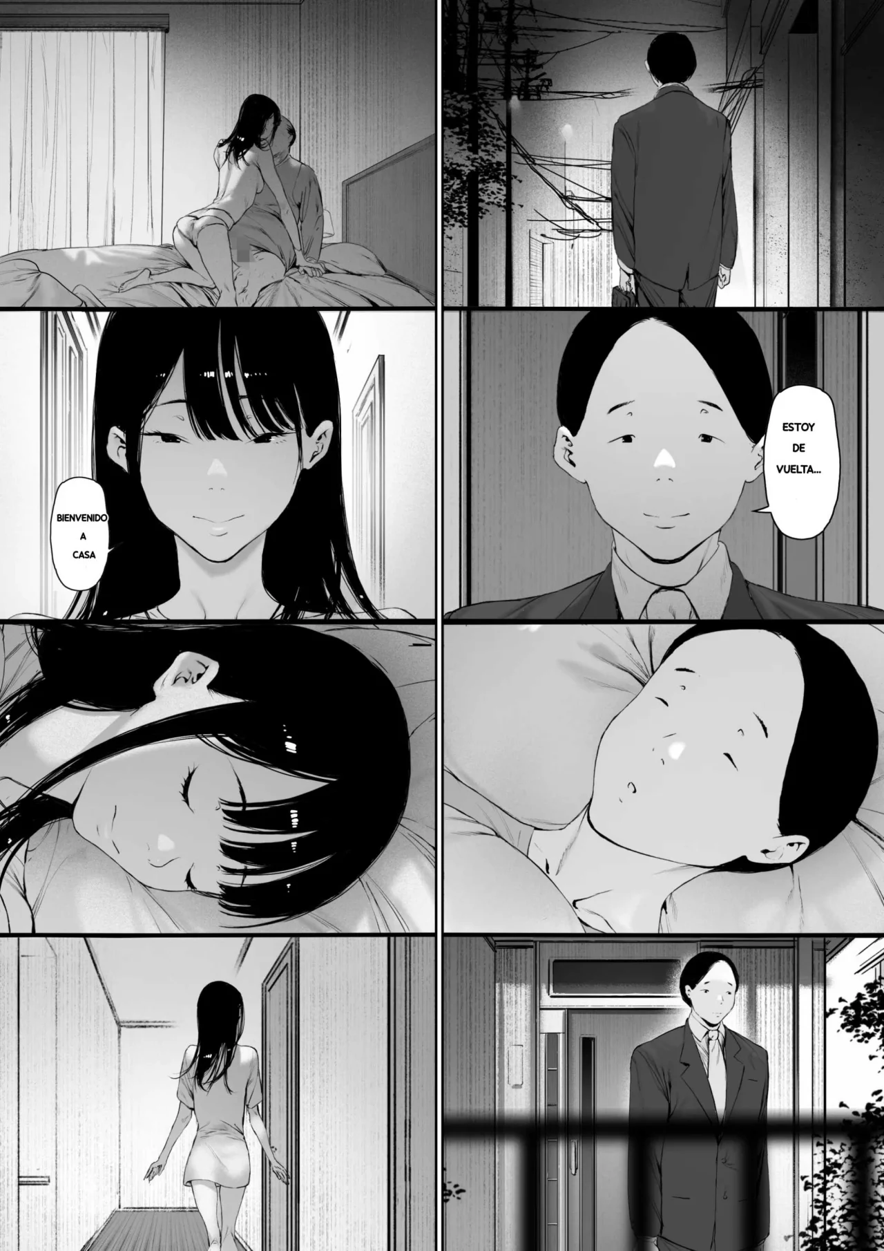 Morita Shiki Gifu To Doukyou Suru Ni Natta Shiawase Na Shinkon Seikatsu O Okuro Hazu Datta No Ni 3Se Suponía que Yo Vivía la Feliz Vida de Recién Casada, Pero Terminé... Siendo Violada por mi Suegro. 3 Spanish Digital - Image 59