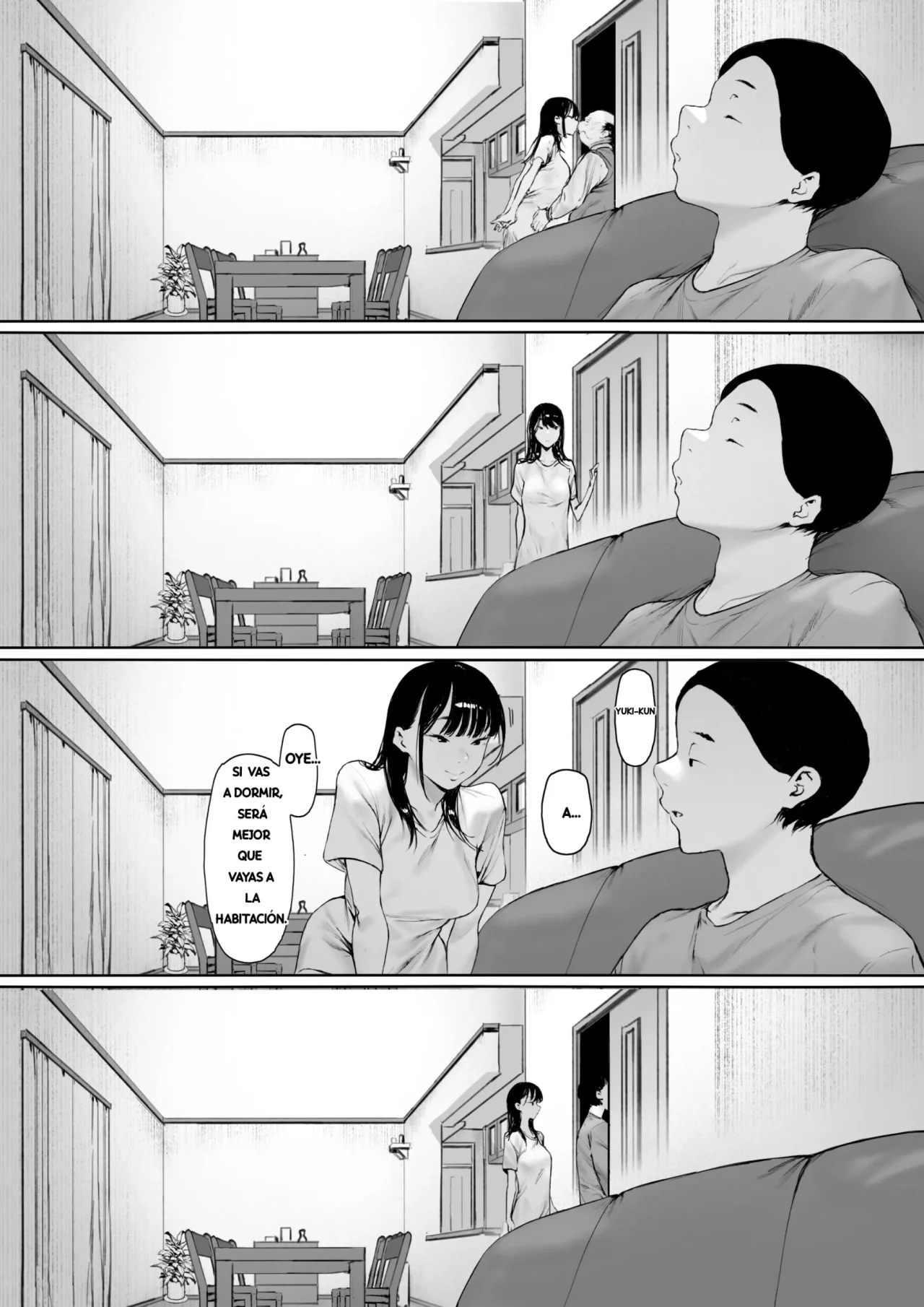 Morita Shiki Gifu To Doukyou Suru Ni Natta Shiawase Na Shinkon Seikatsu O Okuro Hazu Datta No Ni 3Se Suponía que Yo Vivía la Feliz Vida de Recién Casada, Pero Terminé... Siendo Violada por mi Suegro. 3 Spanish Digital - Image 83