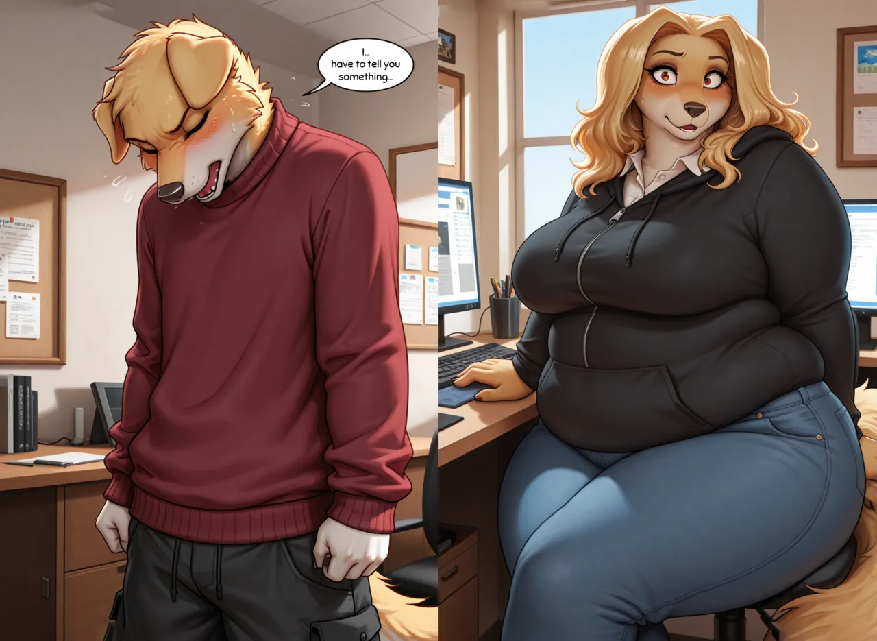 My Boss, My Mommy furry, diaper, femdom, bbw - Image 163