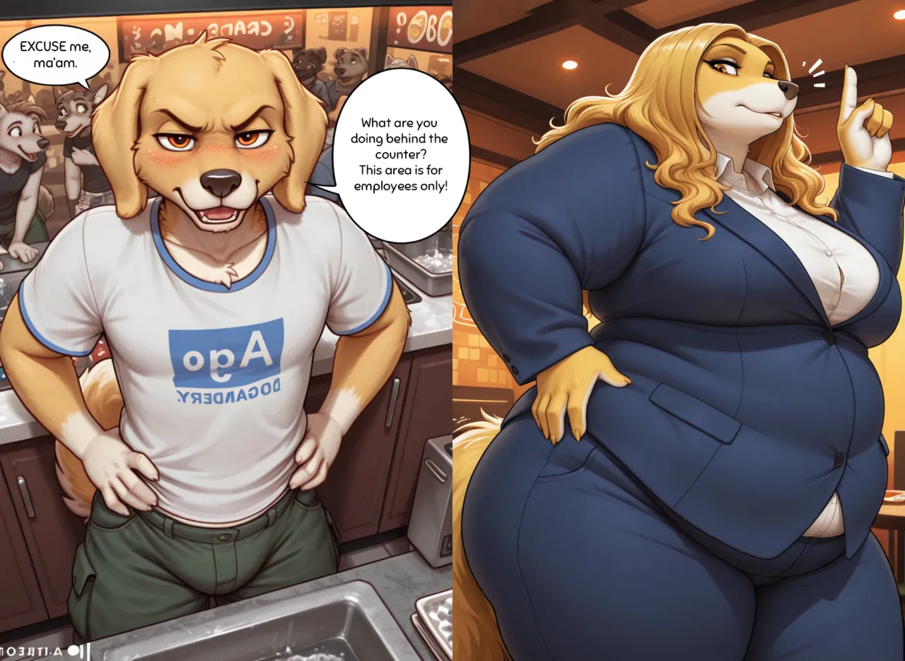 My Boss, My Mommy furry, diaper, femdom, bbw - Image 35