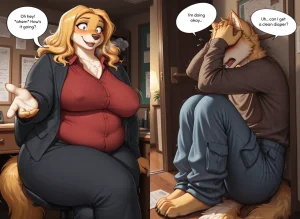 My Boss, My Mommy furry, diaper, femdom, bbw - Page 102