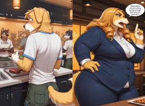 My Boss, My Mommy furry, diaper, femdom, bbw - Page 34