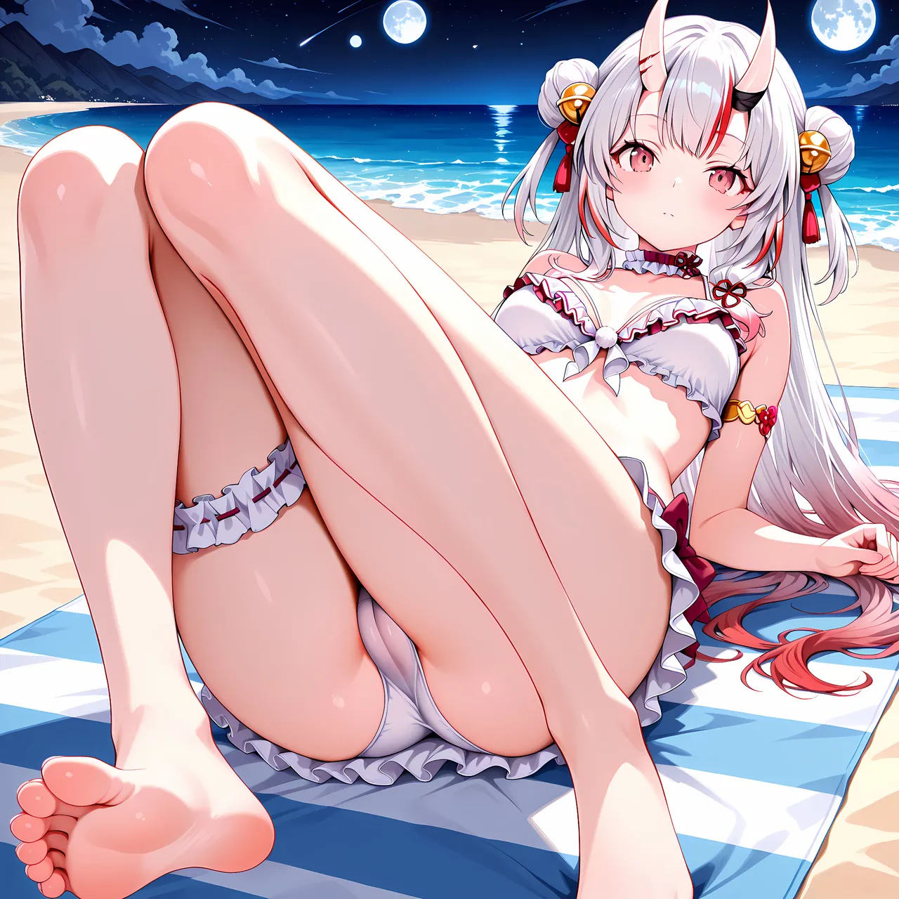 白い物質 Nakiri Ayame - Bad Beach Hololive - Image 3