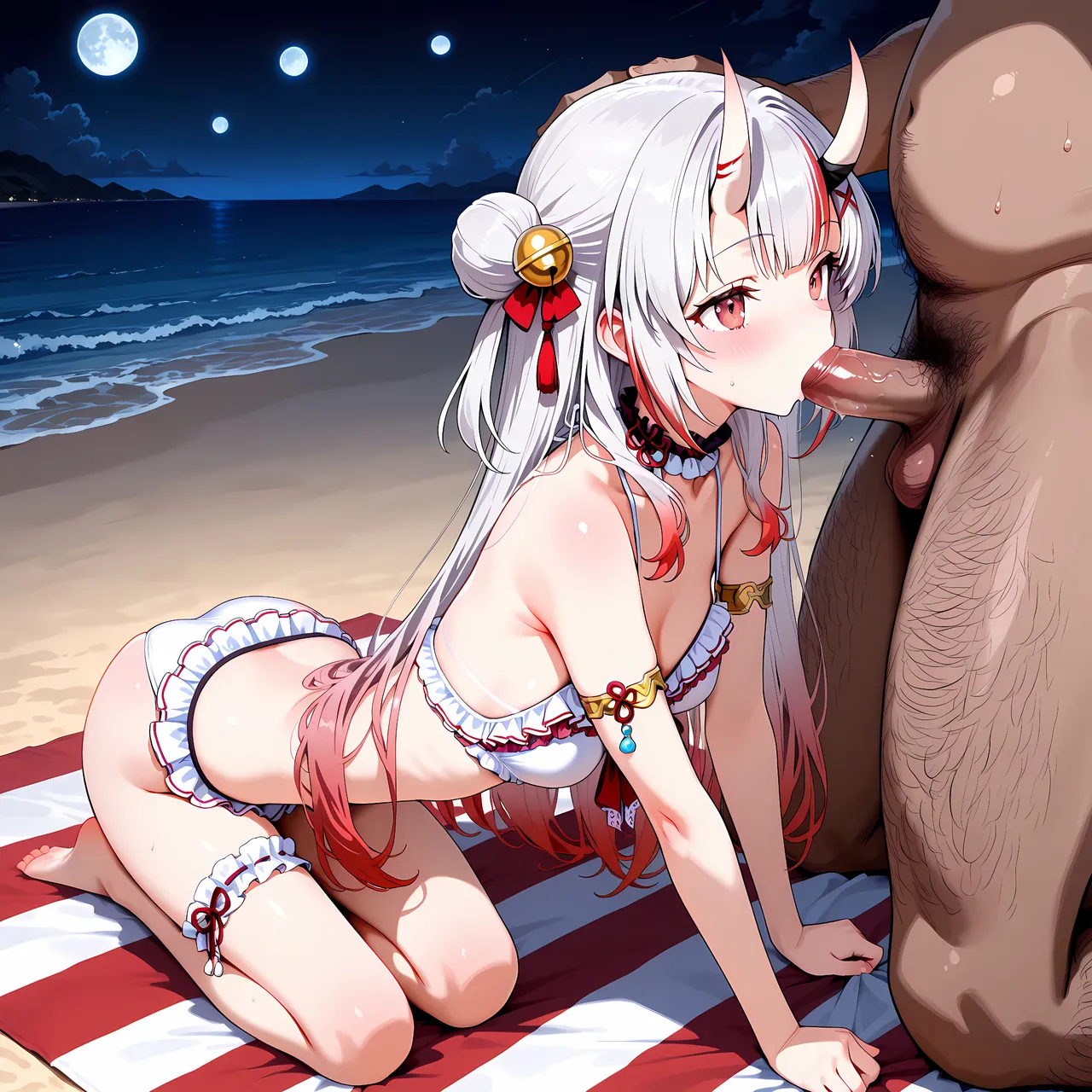 白い物質 Nakiri Ayame - Bad Beach Hololive - Image 41