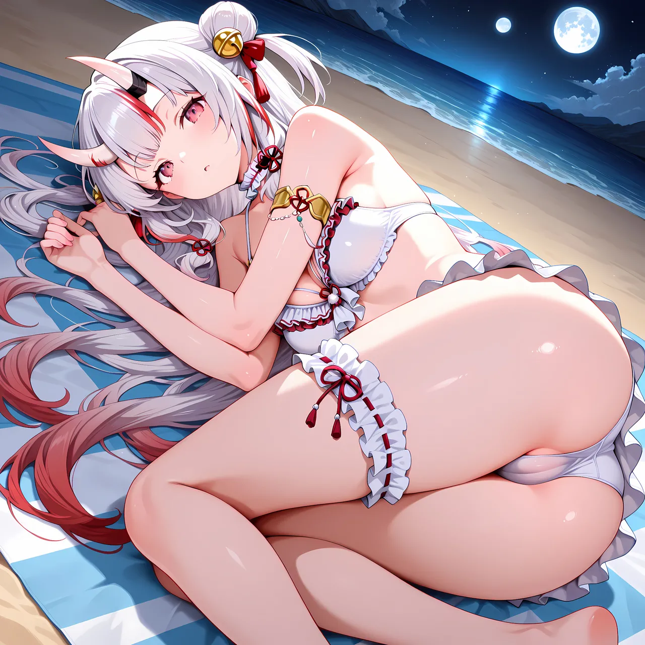 白い物質 Nakiri Ayame - Bad Beach Hololive - Image 6