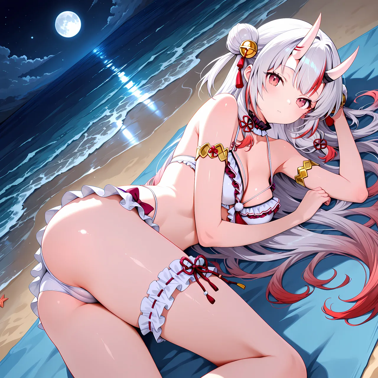 白い物質 Nakiri Ayame - Bad Beach Hololive - Image 7