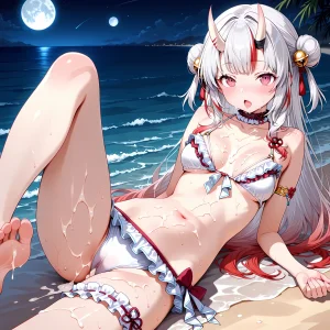 白い物質 Nakiri Ayame - Bad Beach Hololive - Page 137