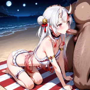 白い物質 Nakiri Ayame - Bad Beach Hololive - Page 41