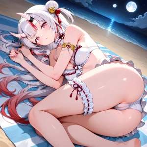 白い物質 Nakiri Ayame - Bad Beach Hololive - Page 6