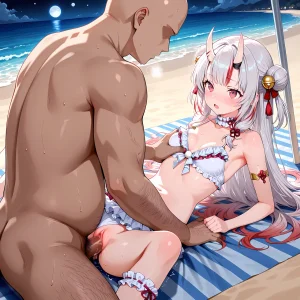 白い物質 Nakiri Ayame - Bad Beach Hololive - Page 67
