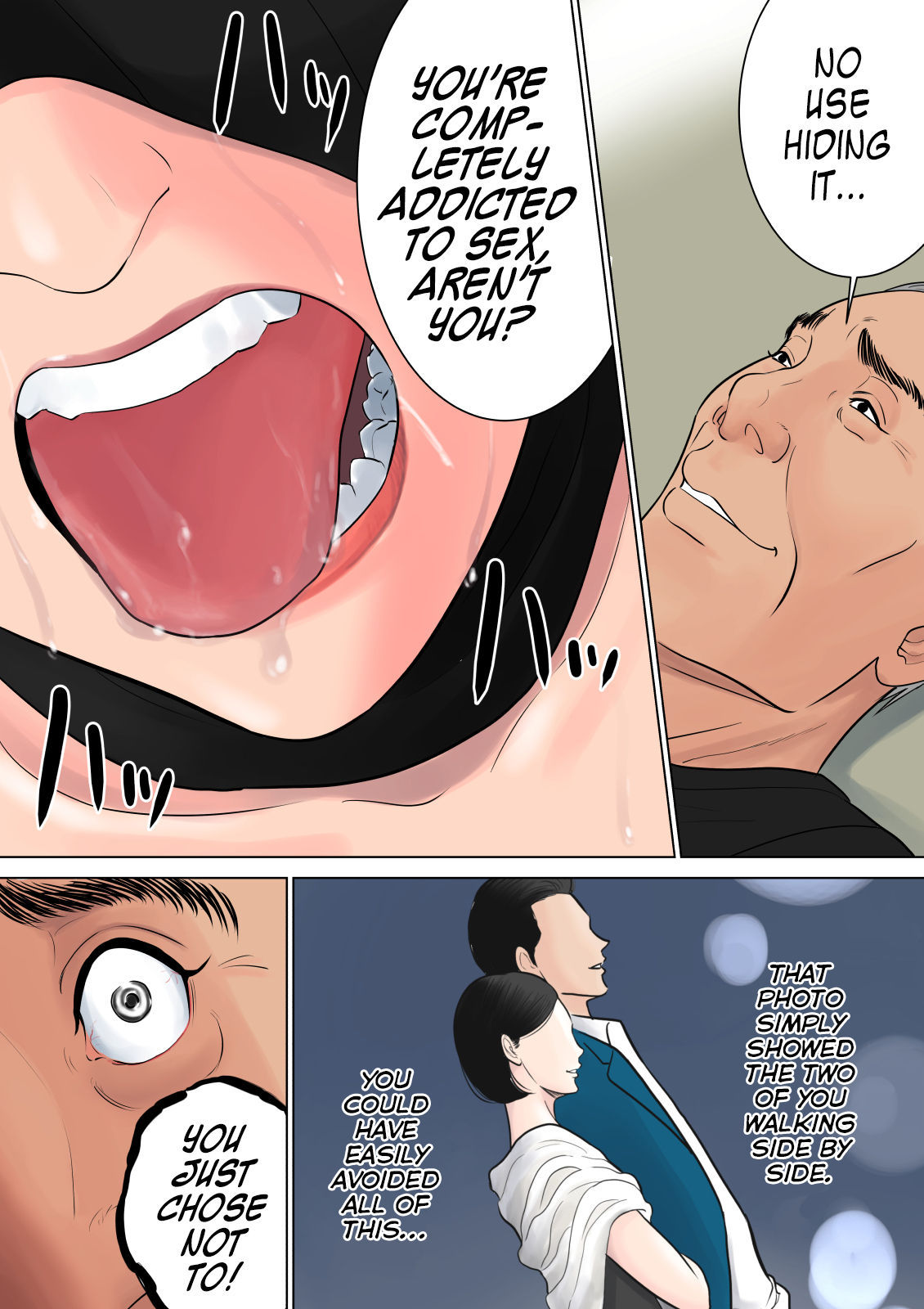 Nanimo Shiranai - Old man blackmails cheating hentai wife and whole neighborhood gangbangs her - 110 Pics - Image 103