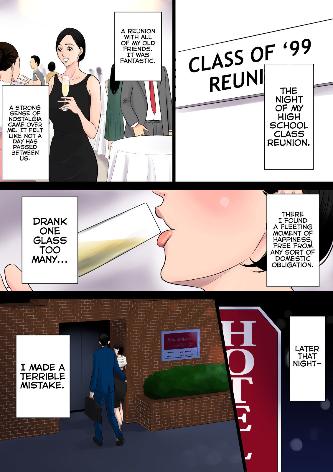 Nanimo Shiranai - Old man blackmails cheating hentai wife and whole neighborhood gangbangs her - 110 Pics - Image 20