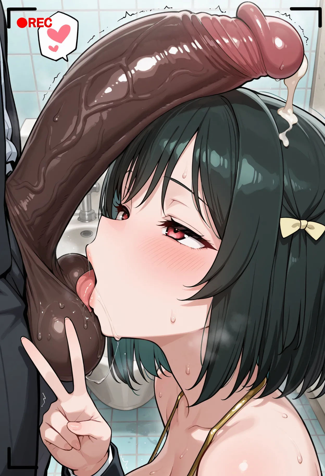 Nankoai Shioriko Mifune - 三船栞子 -req-uniform.goldbikini-bathroom-BBC- Patreon - Image 275