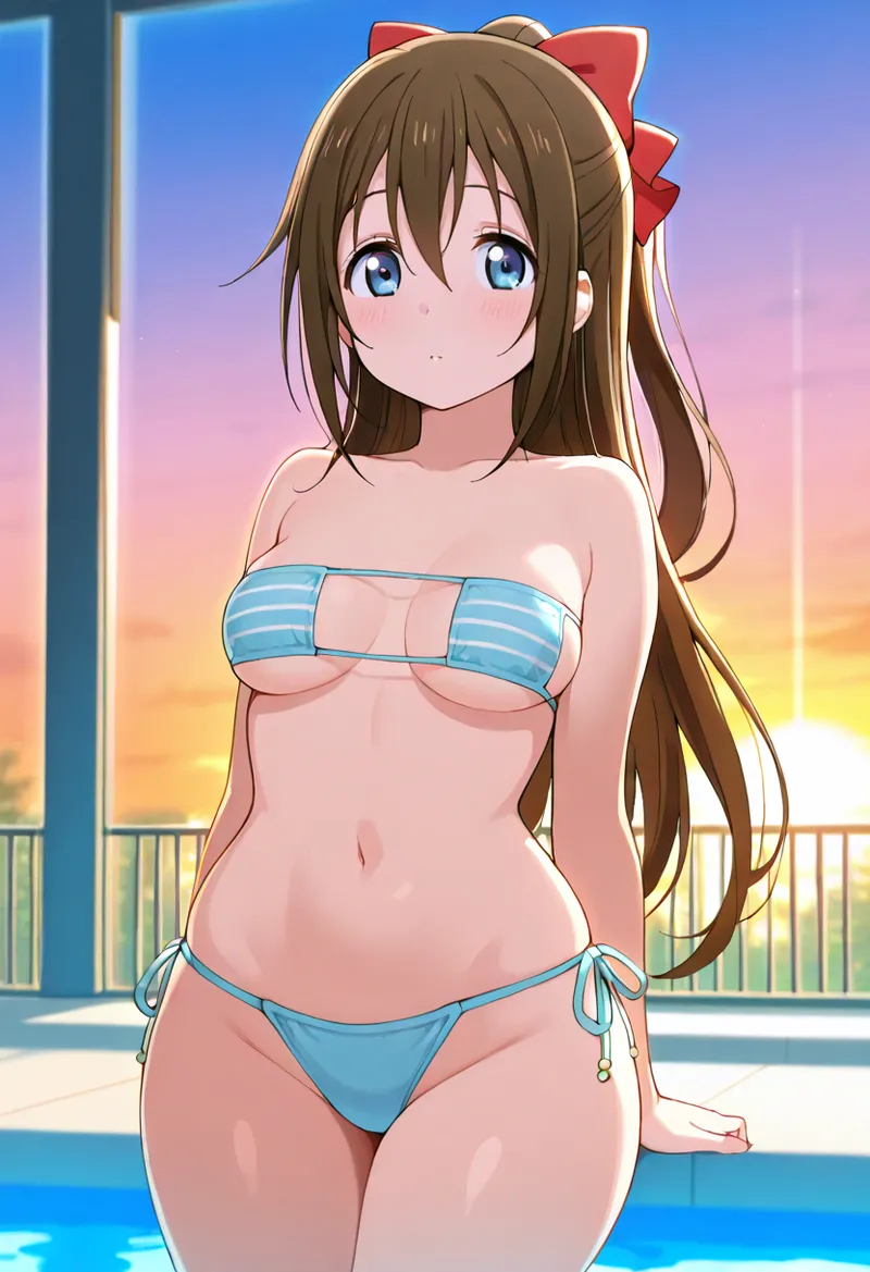 Nankoai Shizuku Osaka- Poolside Photoshoot Love Live Nijigasaki High School Idol Club - Image 10