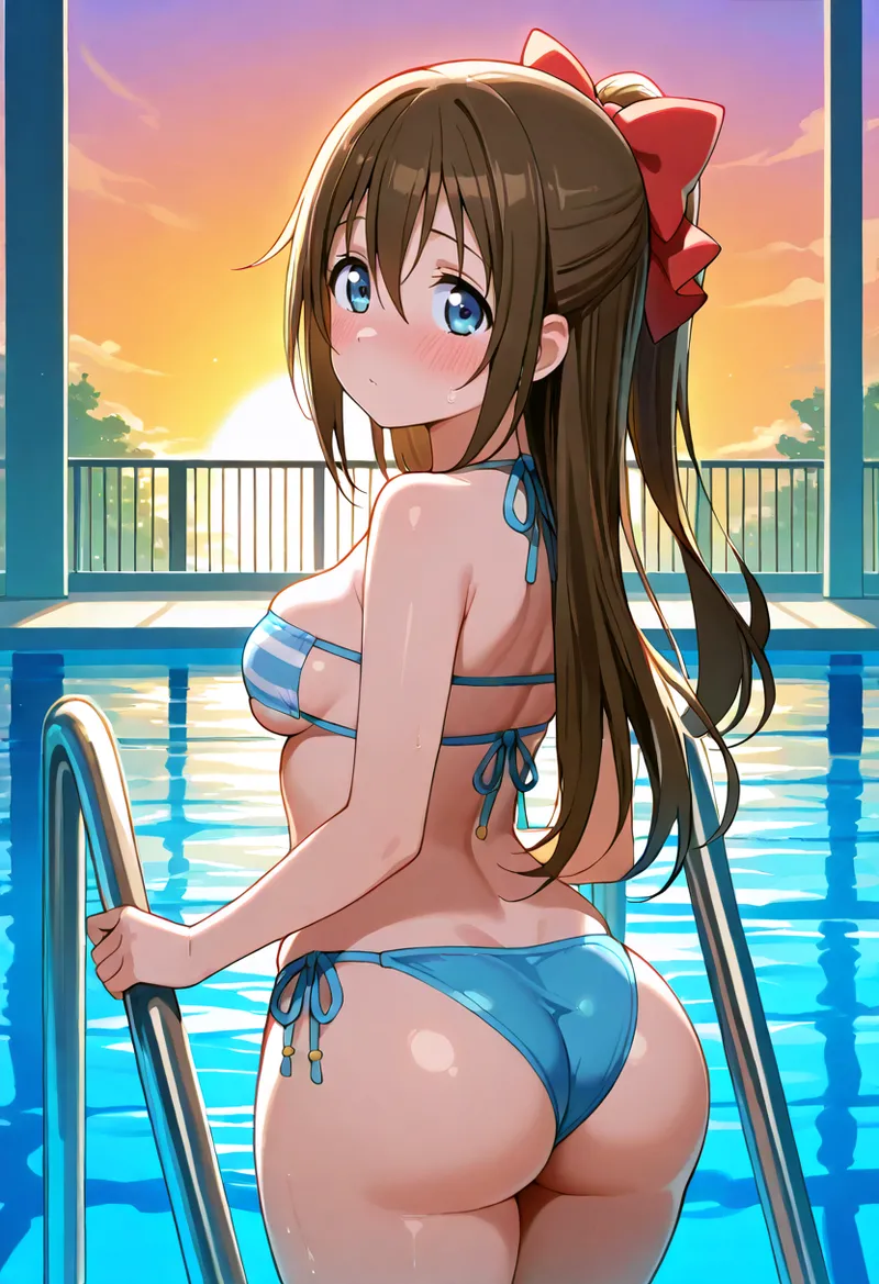 Nankoai Shizuku Osaka- Poolside Photoshoot Love Live Nijigasaki High School Idol Club - Image 100