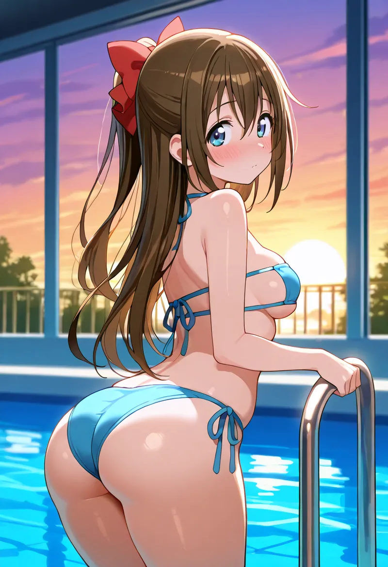 Nankoai Shizuku Osaka- Poolside Photoshoot Love Live Nijigasaki High School Idol Club - Image 104