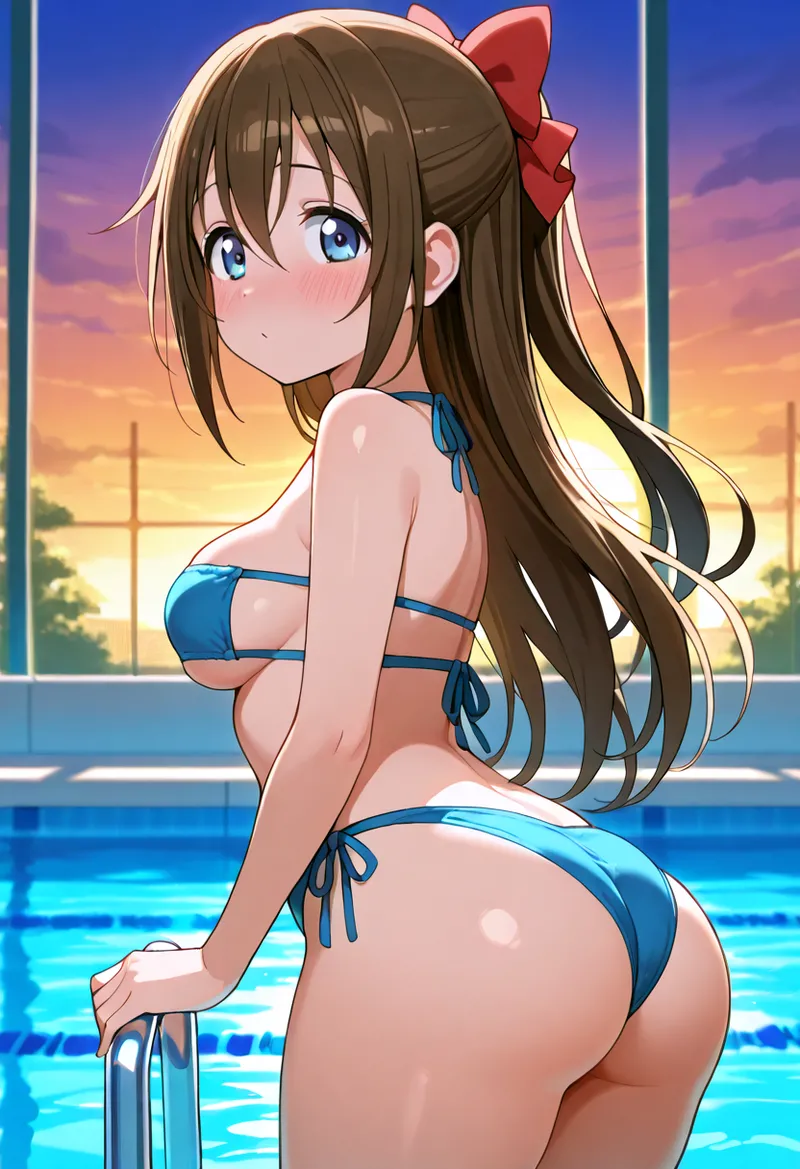 Nankoai Shizuku Osaka- Poolside Photoshoot Love Live Nijigasaki High School Idol Club - Image 109