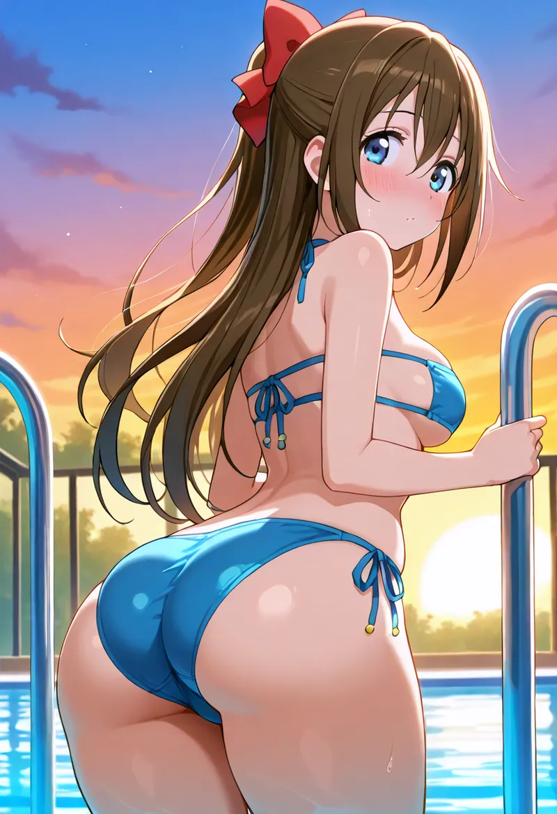 Nankoai Shizuku Osaka- Poolside Photoshoot Love Live Nijigasaki High School Idol Club - Image 110