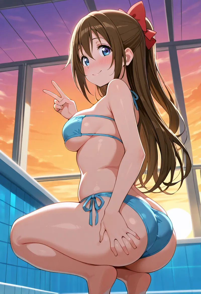 Nankoai Shizuku Osaka- Poolside Photoshoot Love Live Nijigasaki High School Idol Club - Image 115